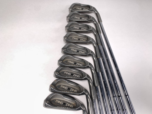 Ping Zing Iron Set 3-PW+SW Black Dot Karsten KT-M Stiff Steel Mens RH, 1 of 12