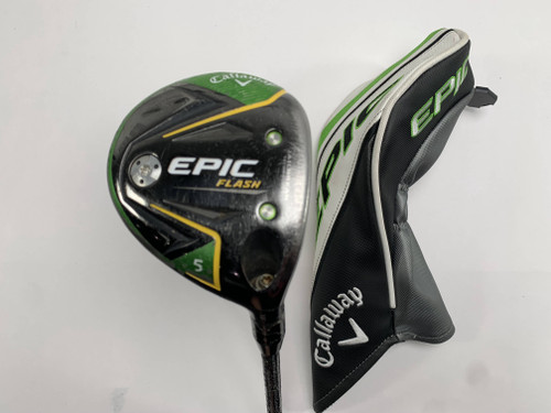 Callaway EPIC Flash 5 Fairway Wood 18* HZRDUS Smoke 6.0 Black 70g Stiff RH HC, 1 of 12