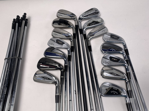 Callaway Fitting Iron Whole Sale Golf Club Lot of 15 - 7 irons + 15 extra shafts, 1 of 12