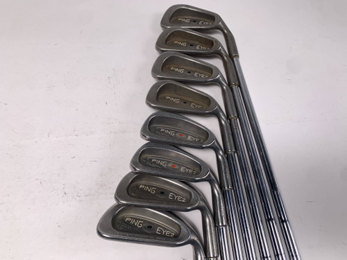 Ping Eye 2 Iron Set 3-PW Black Dot Karsten ZZ-Lite Regular Steel Mens RH, 1 of 12