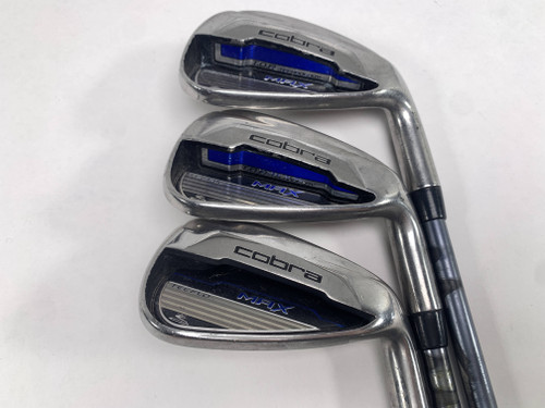 Cobra MAX Iron Set 7-9 White Tie X4 Senior Graphite Mens RH, 1 of 12