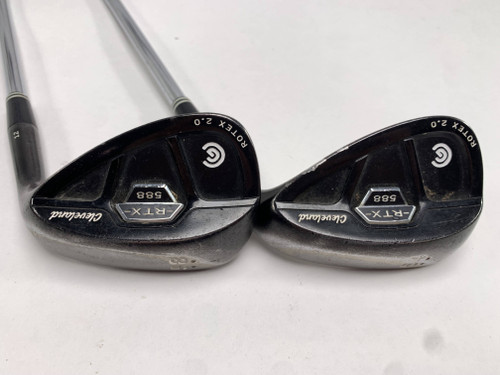 Cleveland 588 RTX CB Black Pearl Wedge Set 54* 12 | 58* 12 DG Wedge Mens RH, 1 of 12