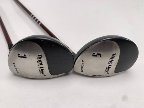 Adams Tight Lies 2 3 & 5 Fairway Wood Set 15* 18* Tight Lies 2 Regular Mens RH, 1 of 12
