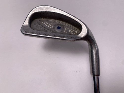 Ping Eye 2 Single 4 Iron Blue Dot 1* Up Karsten ZZ-Lite Regular Steel Mens RH, 1 of 12
