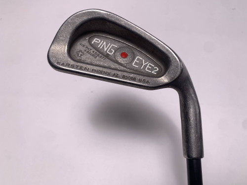 Ping Eye 2 + Single 2 Iron Red Dot 1* Flat Karsten 101 Regular Graphite Mens RH, 1 of 12