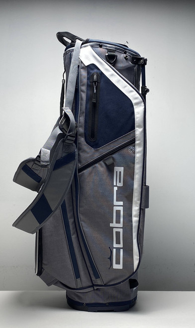 Cobra Ultralight Pro+ Stand Bag Gray/Navy 5-Way Divide Dual Strap Golf Bag NEW, 1 of 12