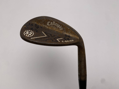 Callaway Forged X Raw Gap Wedge GW 52* 13 Bounce C-Grind Pure Wedge Mens RH, 1 of 12