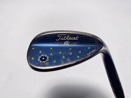 Titleist Vokey SM5 Indigo Lob Wedge LW 58* 7 Bounce KBS Tour Stiff Steel Mens RH, 1 of 12