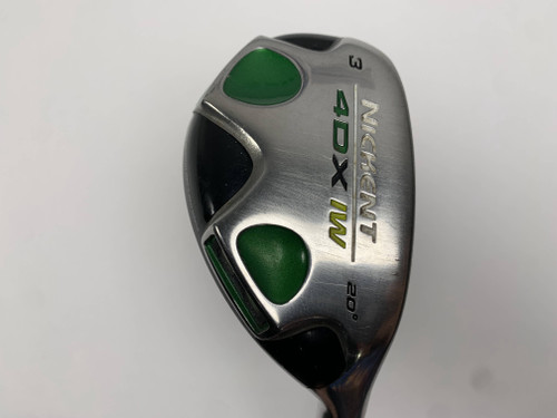 Nickent 4DX Ironwood 3 Hybrid 20* UST SR3 Stiff Graphite Mens RH, 1 of 12