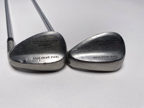 Titleist Triple Grind HP Soft Stainless Wedge Set 52* 56* DG Wedge Steel Mens RH, 1 of 12