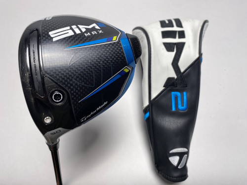 TaylorMade SIM2 MAX Driver 9* HZRDUS RDX Smoke Red 5.5 60g Regular LH HC, 1 of 12