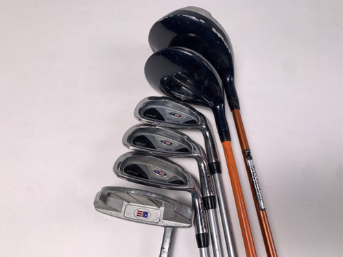 US Kids WT -20 Club Set Driver 3W 6 8 PW Putter Ultralight 51" Youth RH, 1 of 12