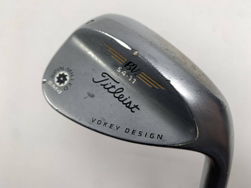 Titleist Vokey Spin Milled SM4 Chrome Sand Wedge SW 54* 11 Wedge Steel Mens RH, 1 of 12