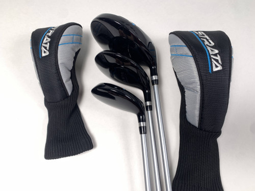 Strata Ti Composite Driver Wood Set 5 5HY 18* 25* Regular Graphite Mens RH HC, 1 of 12