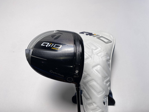 TaylorMade Qi10 MAX Driver 9* Bassara e42x5ct 42g Regular RH HC Midsize Grip, 1 of 12