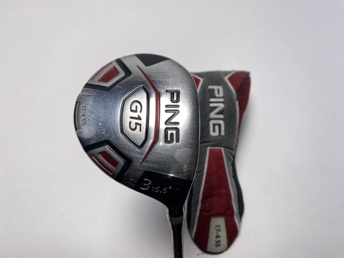 Ping G15 3 Fairway Wood 15.5* TFC149 Regular Graphite Mens RH HC Oversize Grip, 1 of 12