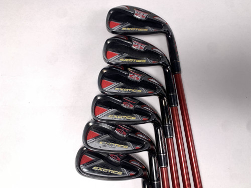 Tour Edge Exotics XCG4 Iron Set 6-PW+GW Motore Exotics 75g Regular Mens RH, 1 of 12
