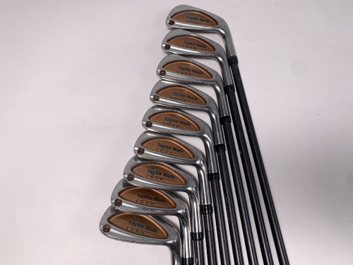 TaylorMade Burner Tour Iron Set 2-PW Bubble S-90 Plus Stiff Graphite Mens RH, 1 of 12
