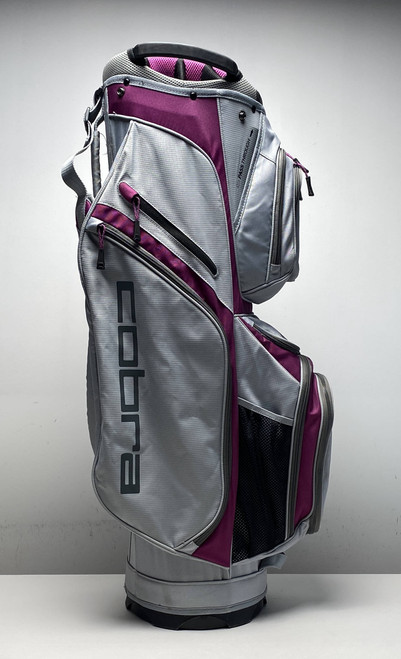 Cobra Lightweight Cart Bag Gray/Pink 14-Way Divide Single Strap Ladies Golf Bag, 1 of 12