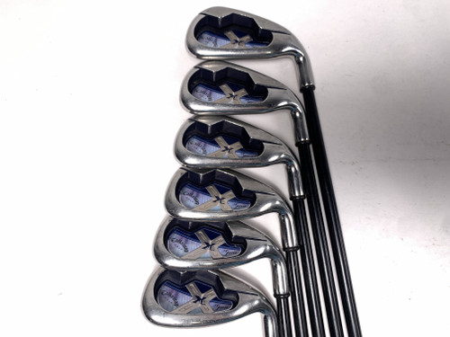 Callaway X-18 Gems Iron Set 5-PW Gems Ultra Light 45g Ladies Graphite Womens RH, 1 of 12