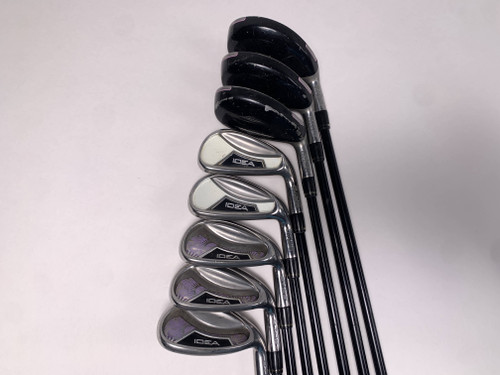 Adams Idea A7 OS Hybrid Iron Set 4-PW+SW Grafalloy Idea Womens 50g Ladies RH, 1 of 12