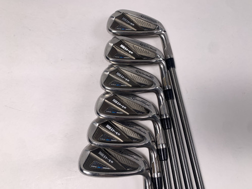 TaylorMade SIM2 MAX Iron Set 6-PW+GW AeroTech SteelFiber i70 Regular Mens RH, 1 of 12