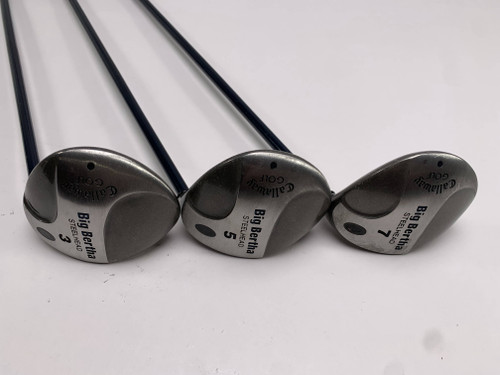 Callaway Steelhead Wood Set 3 5 7 | 15* 18* 21* Ladies Gems 99 Regular Mens RH, 1 of 12