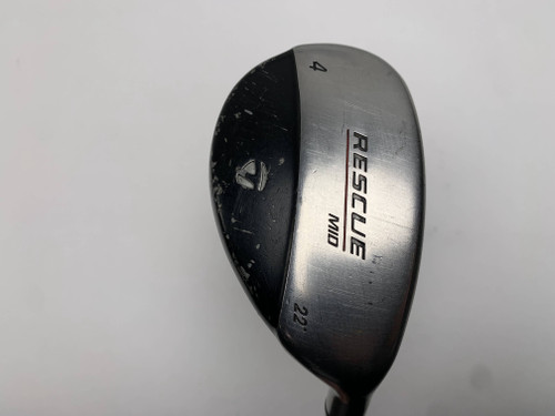 TaylorMade Rescue Mid 4 Hybrid 22* Light Metal Stiff Steel Mens RH, 1 of 12