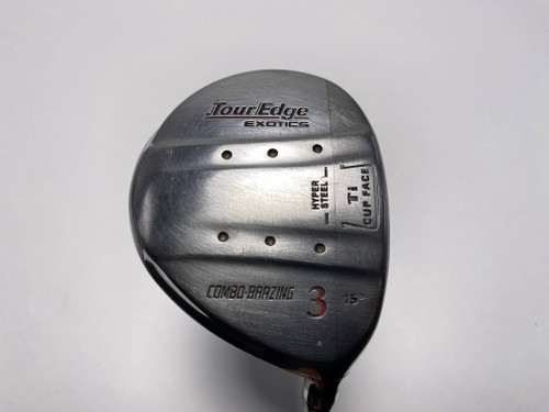 Tour Edge Exotics 3 Fairway Wood 15* Fujikura High Launch System 66g Regular RH, 1 of 12
