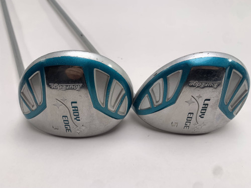 Tour Edge Lady Edge 3 & 5 Fairway Wood Set 15* 18* Lady Edge Ladies Graphite RH, 1 of 12