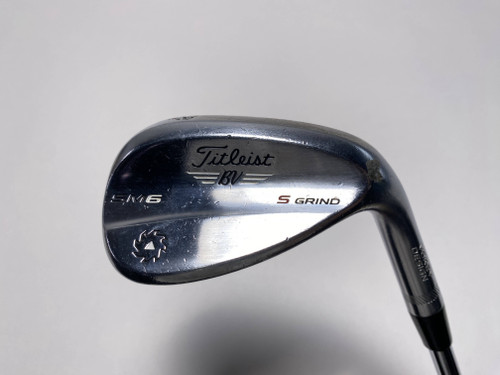 Titleist Vokey SM6 Tour Chrome Wedge 58* 10 Bounce S-Grind Wedge Steel Mens RH, 1 of 12