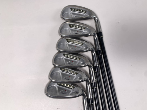 TaylorMade Rac OS Iron Set 6-PW+SW Ultralite Regular Graphite Mens RH, 1 of 12