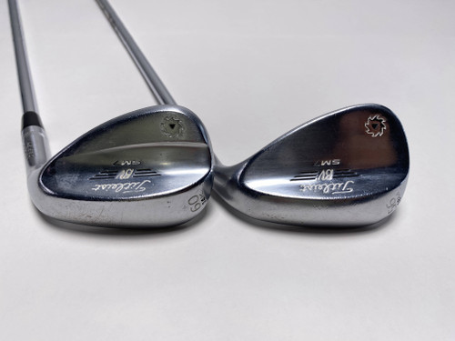 Titleist Vokey SM7 Tour Chrome Wedge Set 56* 8 | 60* 14 Wedge RH Midsize Grips, 1 of 12