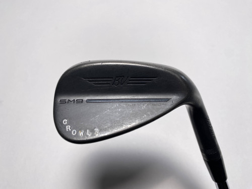 Titleist Vokey SM9 Jet Black Gap Wedge GW 50* DG S400 Tour Issue Stiff Steel RH, 1 of 12