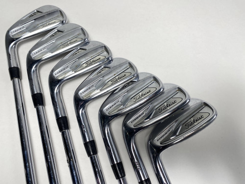 Titleist 718 AP2 Iron Set 4-PW True Temper AMT Tour White S300 Stiff Steel LH, 1 of 12