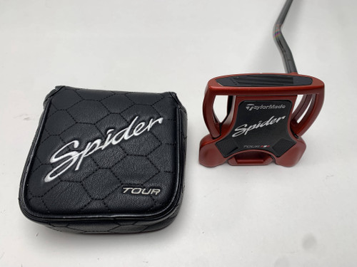 TaylorMade Spider Tour Red Double Bend Putter 34.5" SuperStroke Pistol 1.0 RH, 1 of 12