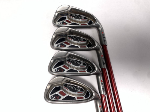 Ping G15 Iron Set 5-8 Red Dot 1* Flat TFC 169I Regular Graphite Mens RH, 1 of 12