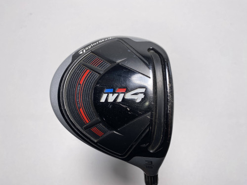 TaylorMade M4 3 Fairway Wood 15* Fujikura Atmos Stiff Graphite RH Midsize Grip, 1 of 12