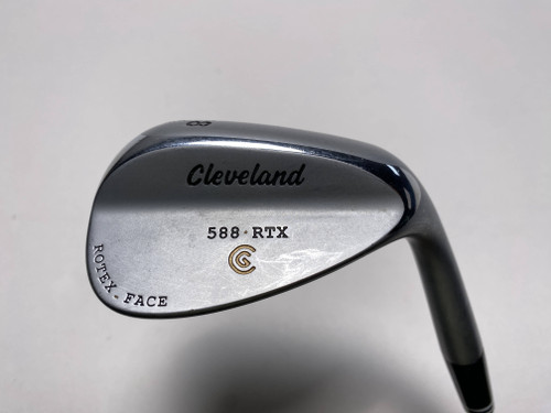 Cleveland 588 RTX Satin Chrome Wedge 58* 8 Bounce TT DG Wedge Steel Mens RH, 1 of 12