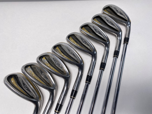 Adams Ovation 3 Iron Set 5-PW+SW+LW Uniflex Steel Mens RH Midsize Grips, 1 of 12