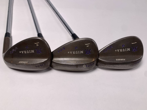 Miura Raw Forged Wedge Set 50* 55* 60* Stiff Steel Mens RH, 1 of 12
