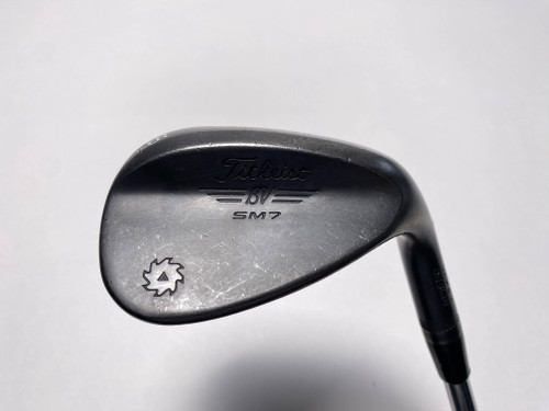 Titleist Vokey SM7 Jet Black Wedge 56* 10 Bounce S-Grind Wedge Steel Mens RH, 1 of 12