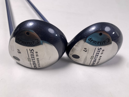 Callaway Steelhead III 5 & 7 Fairway Wood Set System III Ladies Womens RH, 1 of 12
