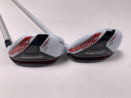 TaylorMade AeroBurner 4 & 5 Hybrid Set 22* 25* Speed Rul-Z Ladies Womens RH HC, 1 of 12