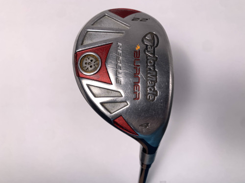 TaylorMade Burner Rescue 4 Hybrid 22* REAX SuperFast 65g Stiff Graphite Mens RH, 1 of 12