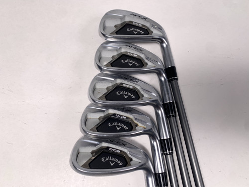 Callaway Apex DCB 21 Iron Set 7-PW+AW Catalyst 5.5 65g Regular Graphite Mens RH, 1 of 12