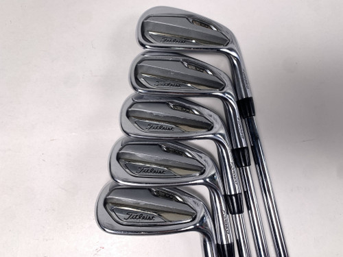 Titleist T100 Iron Set 6-PW AMT Tour White R300 Regular Steel Mens RH, 1 of 12