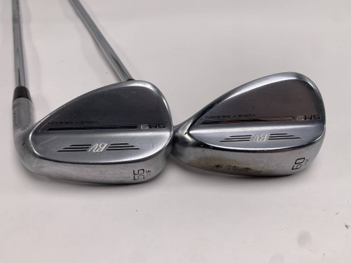 Titleist Vokey SM9 Tour Chrome Wedge Set 56* 14 | 60* 14 RH Midsize Grips, 1 of 12