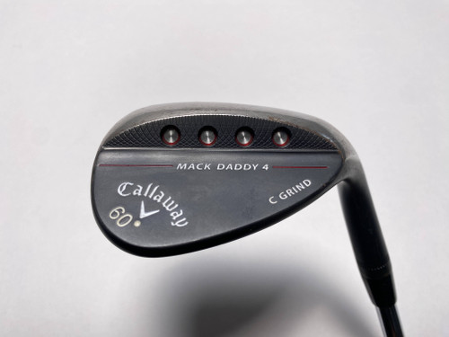 Callaway Mack Daddy 4 Black Lob Wedge LW 60* KBS Tour-V Wedge Steel Mens RH, 1 of 12