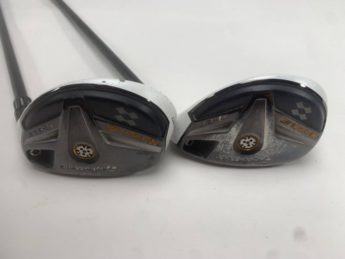 TaylorMade Rescue 11 4 & 5 Hybrid Set 22* 25* Aldila RIP 65g Regular RH READ, 1 of 12
